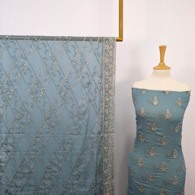 Embroidered Chiffon 2 PC Unstitched