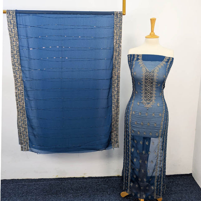 Embroidered Chiffon 2 PC Unstitched