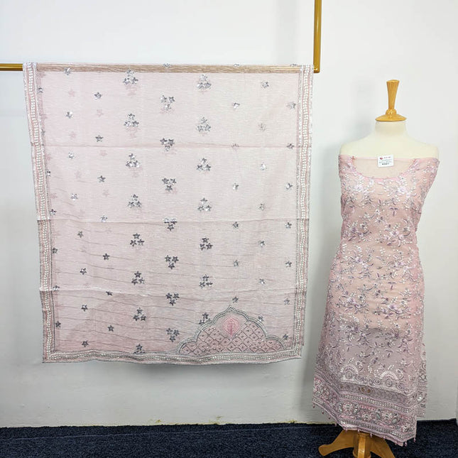 Khaadi Net Dress for Women – Embroidered 3PC | Apka Libas