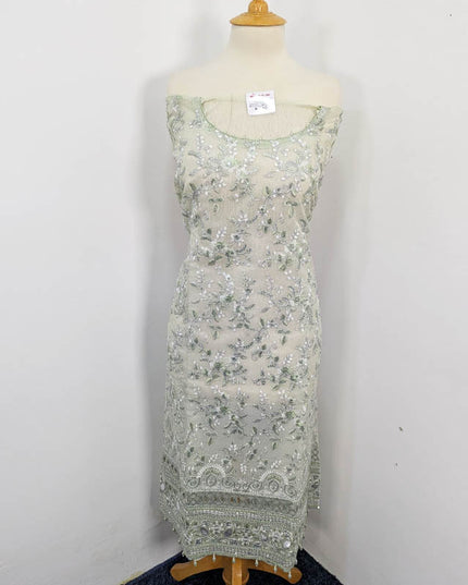 Embroidered Khaadi Net 3pc Semi Stitched