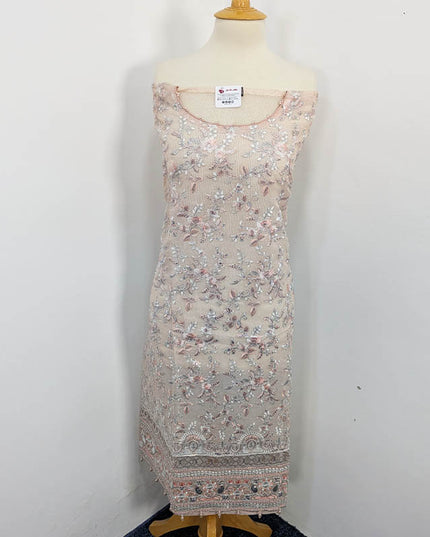Embroidered Khaadi Net 3pc Semi Stitched