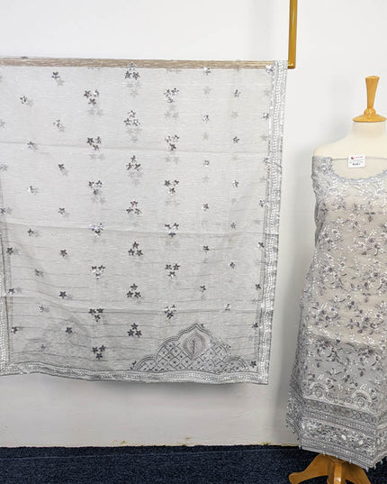 Embroidered Khaadi Net 3PC Outfit for Women | Apka Libas