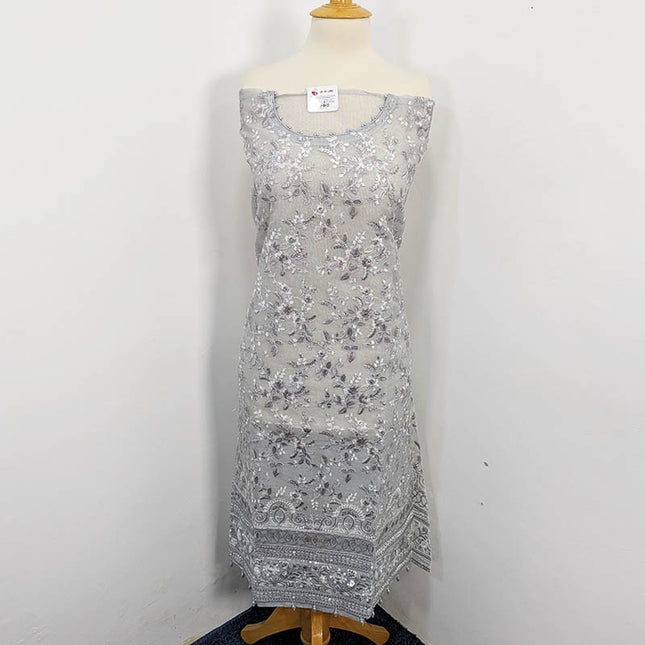 Embroidered Khaadi Net 3pc Semi Stitched