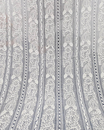 Handmade Pure China Crinkle Tarkashi + Shadow Work Dupatta