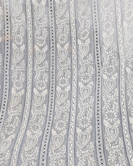 Handmade Pure China Crinkle Tarkashi + Shadow Work Dupatta