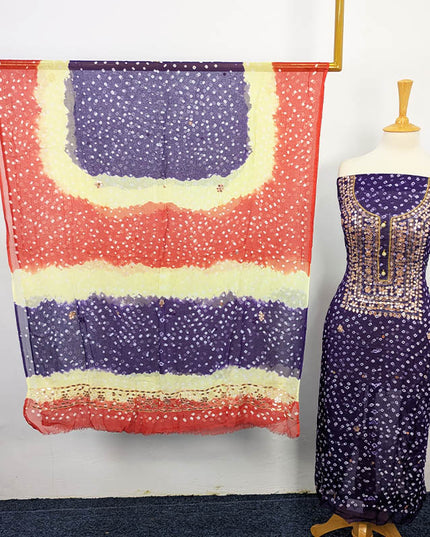Fancy Chunnri + Press Gotta Work Chiffon 2 PC Unstitched