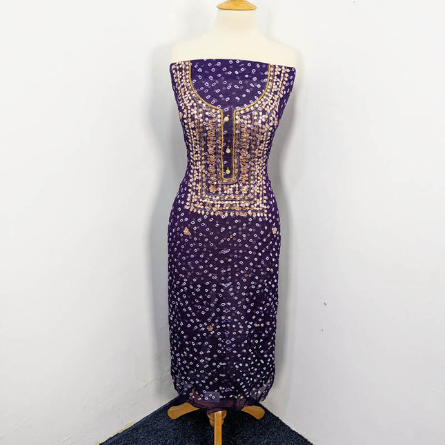 Fancy Chunnri + Press Gotta Work Chiffon 2 PC Unstitched