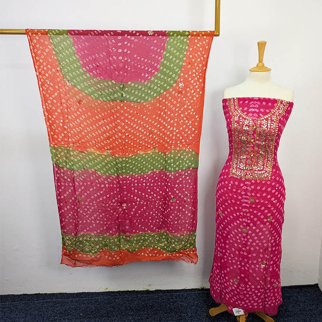 Fancy Chunnri + Press Gotta Work Chiffon 2 PC Unstitched