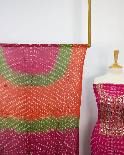 Fancy Chunnri + Press Gotta Work Chiffon 2 PC Unstitched