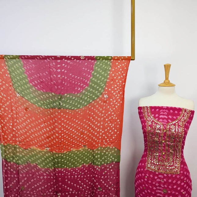 Fancy Chunnri + Press Gotta Work Chiffon 2 PC Unstitched