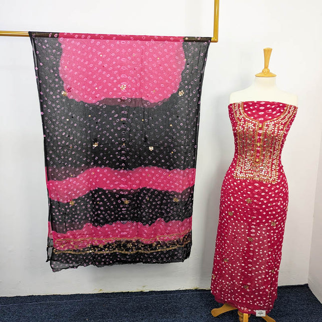 Fancy Chunnri + Press Gotta Work Chiffon 2 PC Unstitched