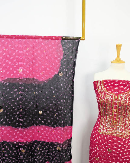Fancy Chunnri + Press Gotta Work Chiffon 2 PC Unstitched