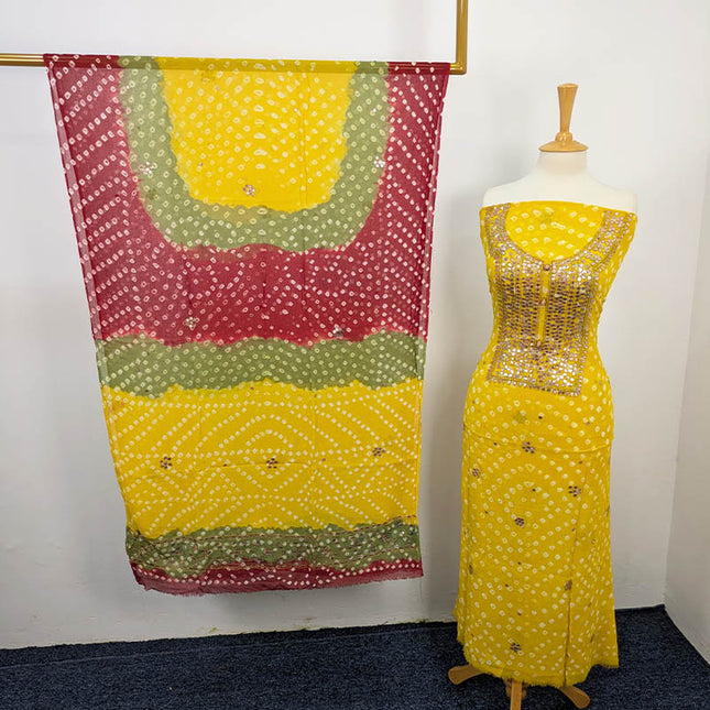 Fancy Chunnri + Press Gotta Work Chiffon 2 PC Unstitched