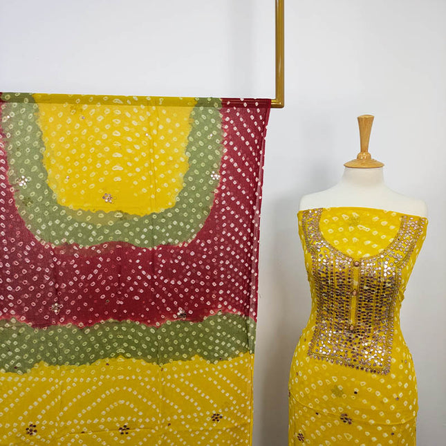 Fancy Chunnri + Press Gotta Work Chiffon 2 PC Unstitched