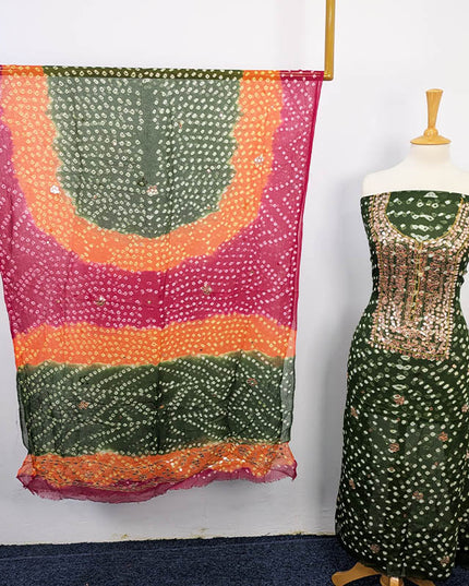 Fancy Chunnri + Press Gotta Work Chiffon 2 PC Unstitched