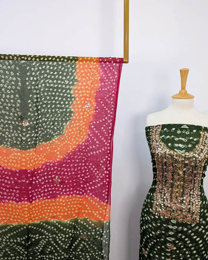 Fancy Chunnri + Press Gotta Work Chiffon 2 PC Unstitched