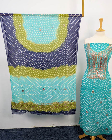 Fancy Chunnri + Press Gotta Work Chiffon 2 PC Unstitched
