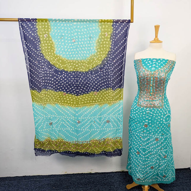Fancy Chunnri + Press Gotta Work Chiffon 2 PC Unstitched