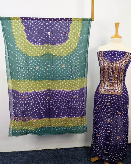Fancy Chunnri + Press Gotta Work Chiffon 2 PC Unstitched