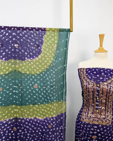 Fancy Chunnri + Press Gotta Work Chiffon 2 PC Unstitched