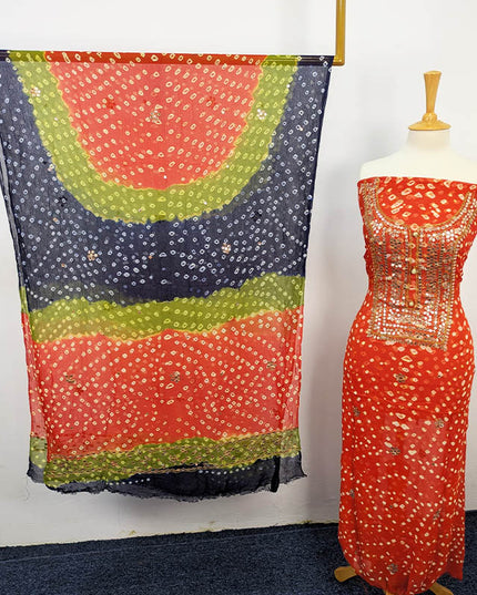 Fancy Chunnri + Press Gotta Work Chiffon 2 PC Unstitched
