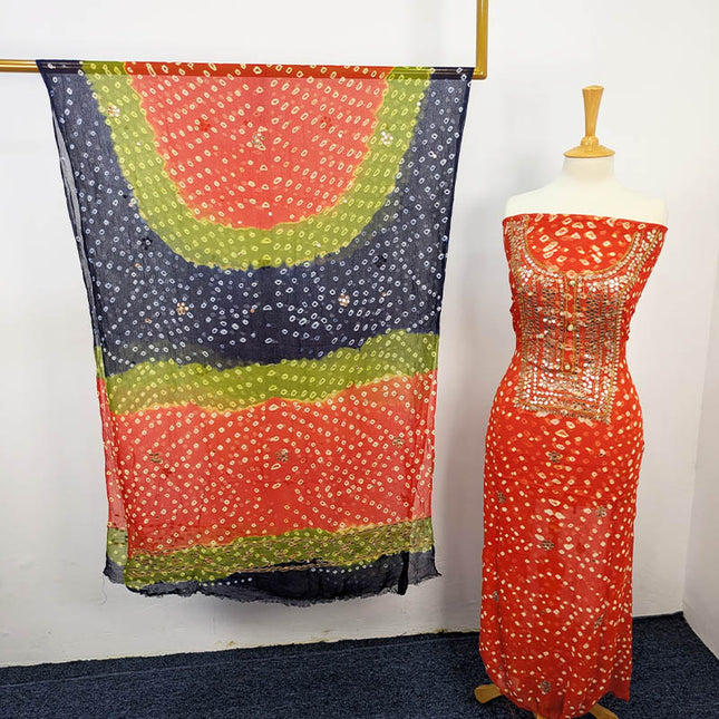 Fancy Chunnri + Press Gotta Work Chiffon 2 PC Unstitched