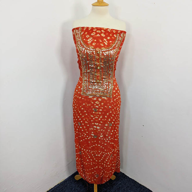 Fancy Chunnri + Press Gotta Work Chiffon 2 PC Unstitched