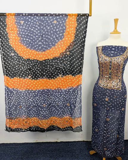 Fancy Chunnri + Press Gotta Work Chiffon 2 PC Unstitched