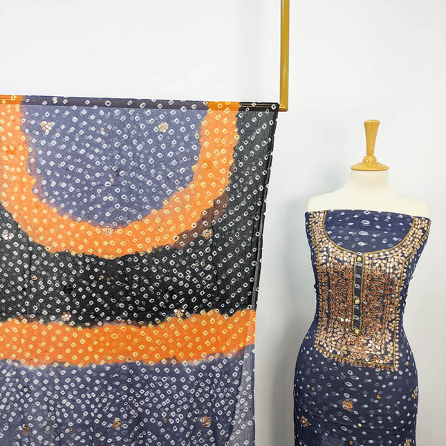 Fancy Chunnri + Press Gotta Work Chiffon 2 PC Unstitched