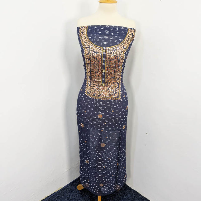 Fancy Chunnri + Press Gotta Work Chiffon 2 PC Unstitched