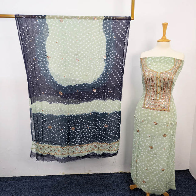 Fancy Chunnri + Press Gotta Work Chiffon 2 PC Unstitched