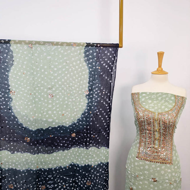 Fancy Chunnri + Press Gotta Work Chiffon 2 PC Unstitched