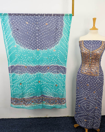 Fancy Chunnri + Press Gotta Work Chiffon 2 PC Unstitched