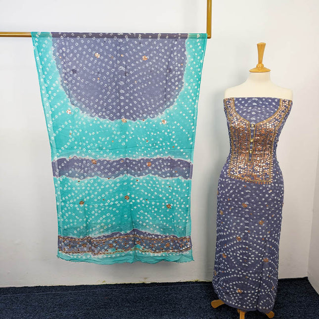 Fancy Chunnri + Press Gotta Work Chiffon 2 PC Unstitched