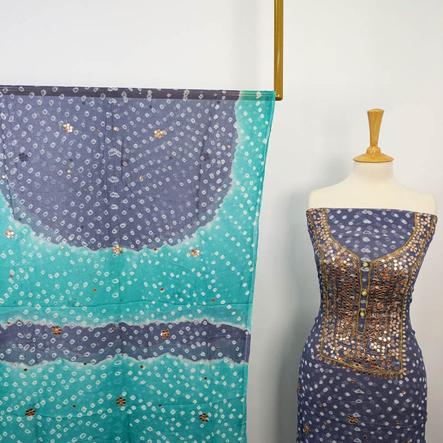 Fancy Chunnri + Press Gotta Work Chiffon 2 PC Unstitched