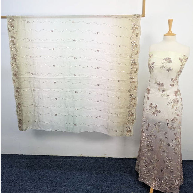 Exclusive Silk Cut Dana Full Jaal Work 2PC Unstitched
