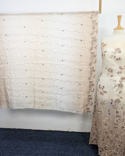 Exclusive Silk Cut Dana Full Jaal Work 2PC Unstitched