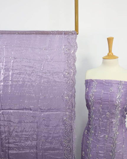 Silk Cut Dana With Zari Work 2PC Unstitched
