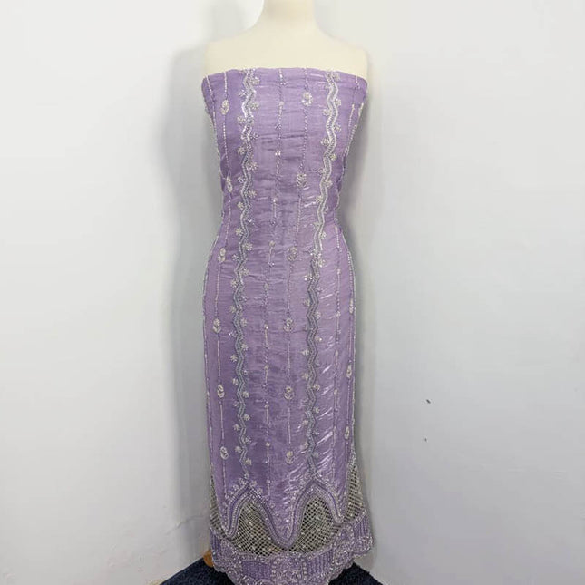 Silk Cut Dana With Zari Work 2PC Unstitched