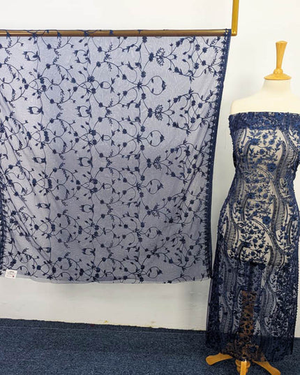 Embroidered Net With Pearls Work 2PC Unstitched