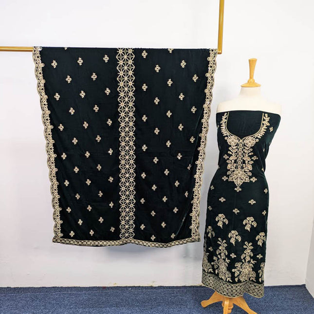 Embroidered Velvet 3PC Unstitched