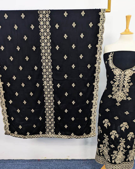 Embroidered Velvet 3PC Unstitched