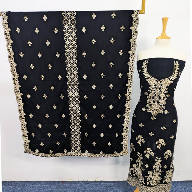 Embroidered Velvet 3PC Unstitched