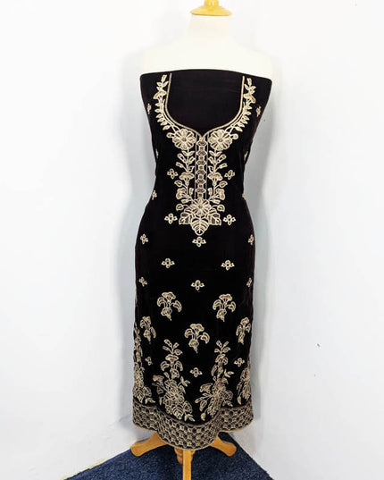 Embroidered Velvet 3PC Unstitched