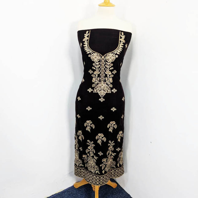 Embroidered Velvet 3PC Unstitched