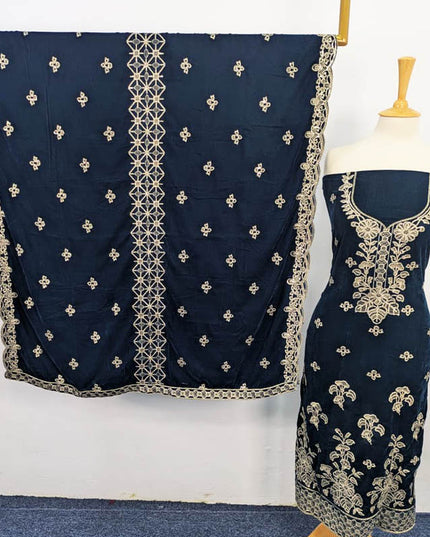 Embroidered Velvet 3PC Unstitched