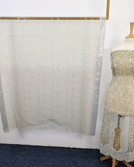 Net Cut Dana With Sitara Work 2PC Unstitched