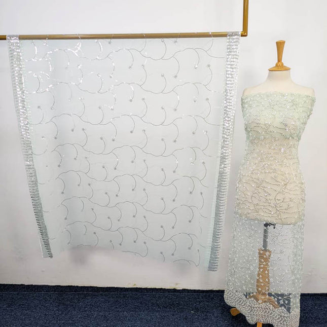 Net Cut Dana With Sitara Work 2PC Unstitched