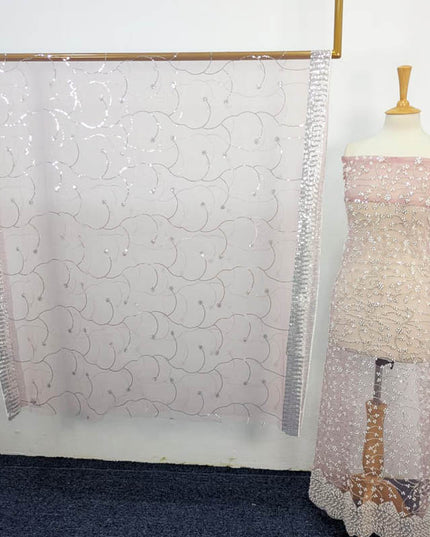 Net Cut Dana With Sitara Work 2PC Unstitched
