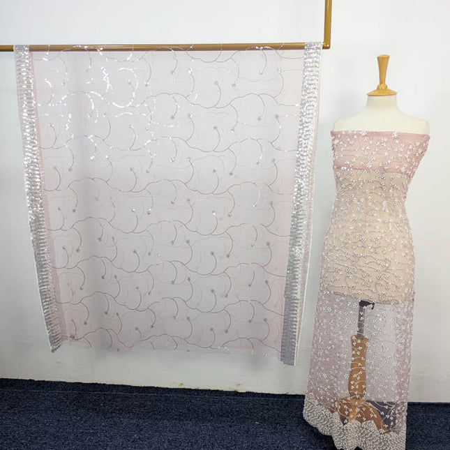 Net Cut Dana With Sitara Work 2PC Unstitched